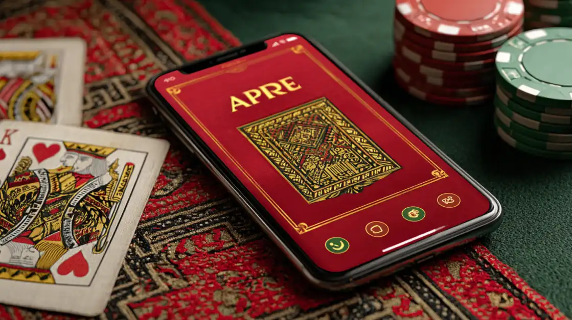 Download the Sleek and Modern 1111VIP App Today A close-up of a smartphone with a vibrant orange screen displaying the word 'APP', representing the sleek, modern, and user-friendly mobile application from 1111VIP.